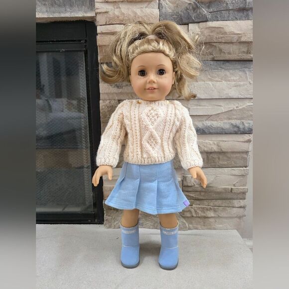 American Girl 18"  Doll Blonde Hair Isabelle Doll Brown Eyes Pleasant Co Vtg - Picture 11 of 15